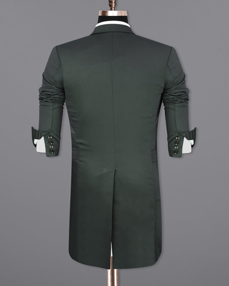 Juniper Green Double Breasted Trench Coat TCB02-D1-36, TCB02-D1-38, TCB02-D1-40, TCB02-D1-42, TCB02-D1-44, TCB02-D1-46, TCB02-D1-48, TCB02-D1-50, TCB02-D1-52, TCB02-D1-54, TCB02-D1-56, TCB02-D1-58, TCB02-D1-60