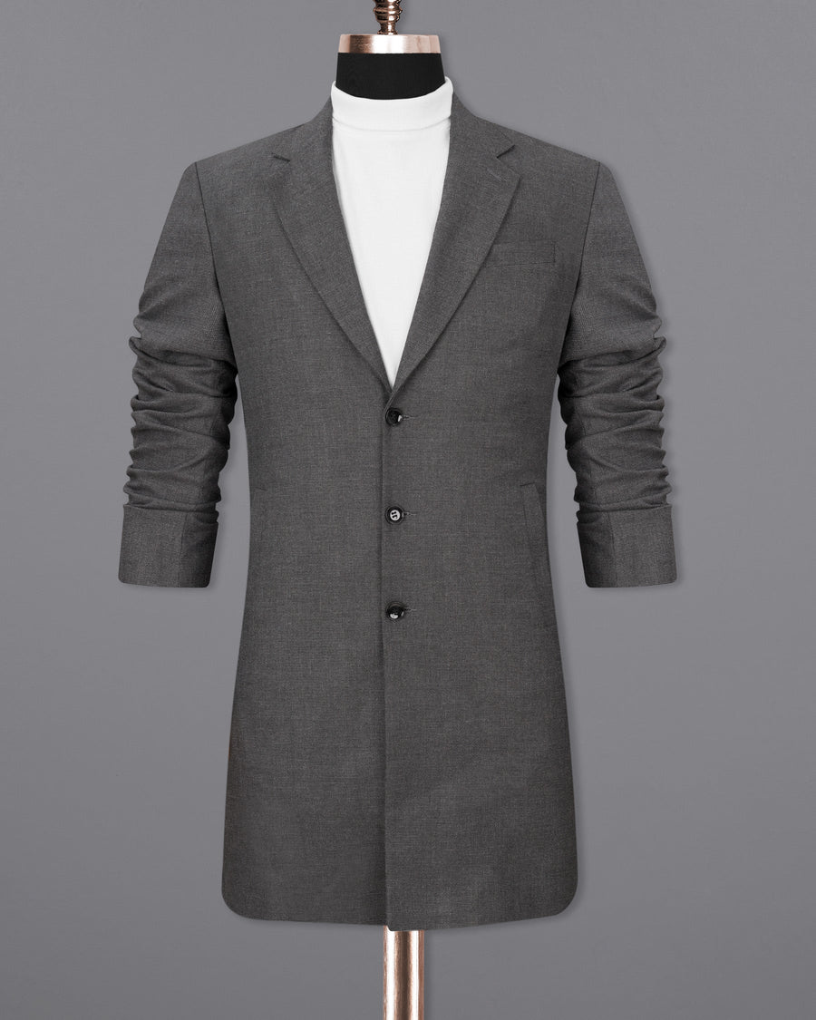 Abbey Gray Single Breasted Trench Coat TCB1843-SB-36, TCB1843-SB-38, TCB1843-SB-40, TCB1843-SB-42, TCB1843-SB-44, TCB1843-SB-46, TCB1843-SB-48, TCB1843-SB-50, TCB1843-SB-52, TCB1843-SB-54, TCB1843-SB-56, TCB1843-SB-58, TCB1843-SB-60