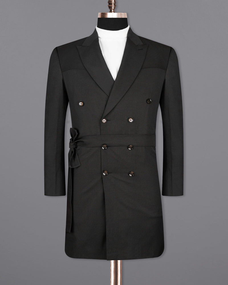 Jade Black Double Breasted with Belt Closure Designer Trench Coat TCB2113-DB-D35-36, TCB2113-DB-D35-38, TCB2113-DB-D35-40, TCB2113-DB-D35-42, TCB2113-DB-D35-44, TCB2113-DB-D35-46, TCB2113-DB-D35-48, TCB2113-DB-D35-50, TCB2113-DB-D35-52, TCB2113-DB-D35-54, TCB2113-DB-D35-56, TCB2113-DB-D35-58, TCB2113-DB-D35-60