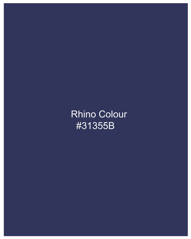 Rhino Navy Blue Double Breasted with Belt Closure Designer Trench Coat With Pant TCPT2114-DB-D35-36, TCPT2114-DB-D35-38, TCPT2114-DB-D35-40, TCPT2114-DB-D35-42, TCPT2114-DB-D35-44, TCPT2114-DB-D35-46, TCPT2114-DB-D35-48, TCPT2114-DB-D35-50, TCPT2114-DB-D35-52, TCPT2114-DB-D35-54, TCPT2114-DB-D35-56, TCPT2114-DB-D35-58, TCPT2114-DB-D35-60