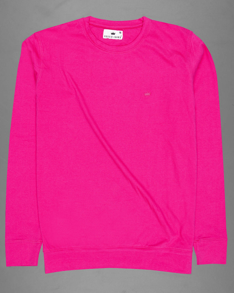 Ruby Pink Full Sleeve Super Soft Premium Cotton Sweatshirt TS441-S, TS441-M, TS441-L, TS441-XL, TS441-XXL