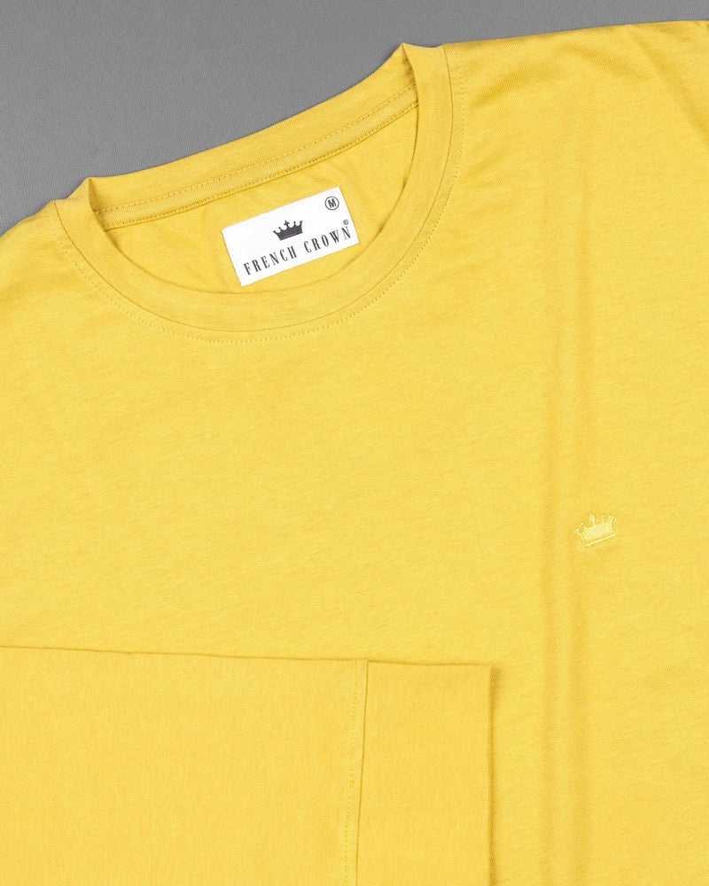 Goldenrod Yellow Full Sleeve Premium Cotton Jersey Sweatshirt TS459-S, TS459-M, TS459-L, TS459-XL, TS459-XXL