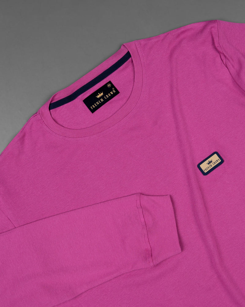 Mulberry Pink Full Sleeve Super Soft Premium Cotton Sweatshirt TS460-S, TS460-M, TS460-L, TS460-XL, TS460-XXL