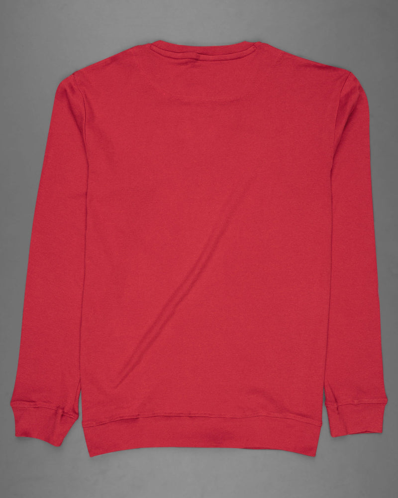 Persian Red Full Sleeve Super Soft Premium Cotton Sweatshirt TS465-S, TS465-M, TS465-L, TS465-XL, TS465-XXL