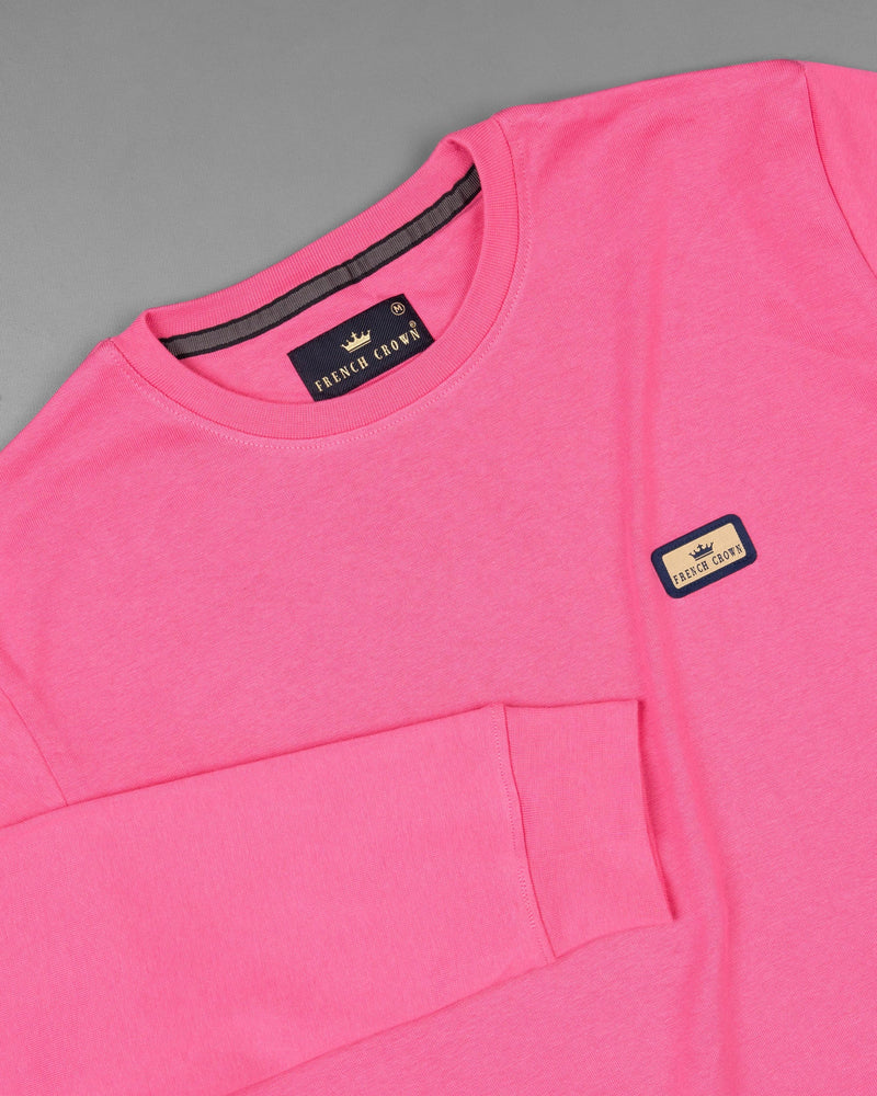 Brick Pink Full Sleeve Premium Cotton Jersey Sweatshirt TS474-S, TS474-M, TS474-L, TS474-XL, TS474-XXL