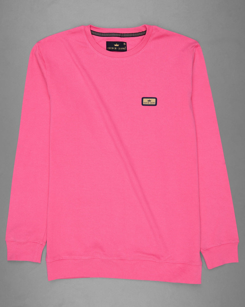 Brick Pink Full Sleeve Premium Cotton Jersey Sweatshirt TS474-S, TS474-M, TS474-L, TS474-XL, TS474-XXL