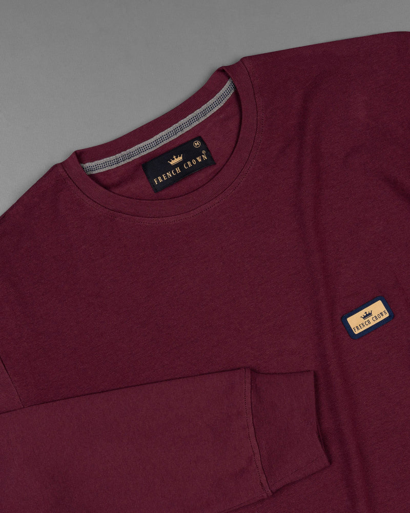 Bordeaux Full Sleeve Premium Cotton Jersey Sweatshirt TS475-S, TS475-M, TS475-L, TS475-XL, TS475-XXL