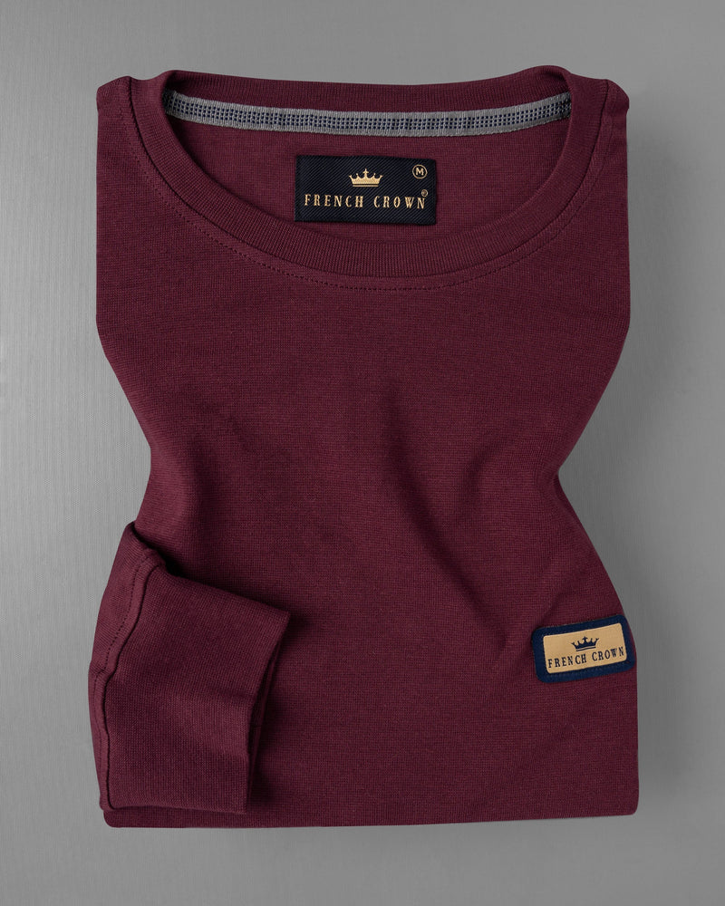 Bordeaux Full Sleeve Premium Cotton Jersey Sweatshirt TS475-S, TS475-M, TS475-L, TS475-XL, TS475-XXL