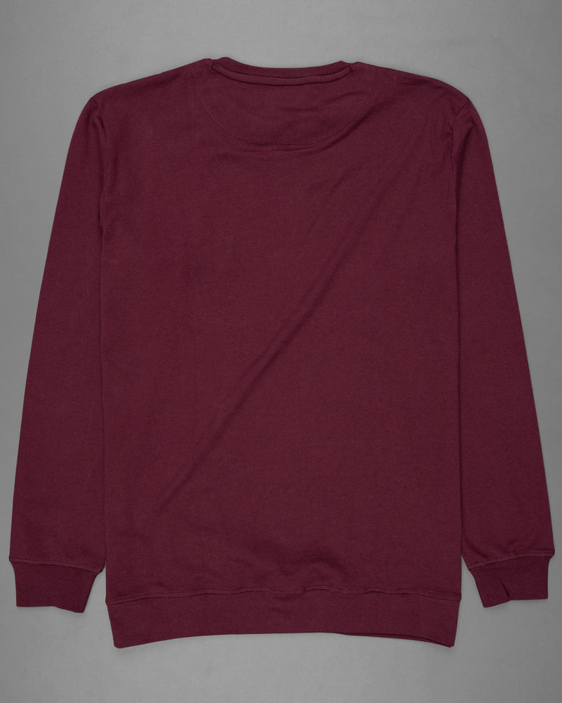 Bordeaux Full Sleeve Premium Cotton Jersey Sweatshirt TS475-S, TS475-M, TS475-L, TS475-XL, TS475-XXL