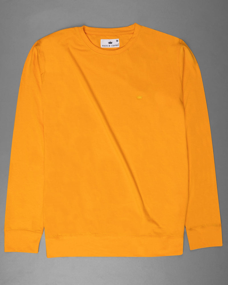 Tree Poppy Orange Full Sleeve Premium Cotton Jersey Sweatshirt TS493-S, TS493-M, TS493-L, TS493-XL, TS493-XXL