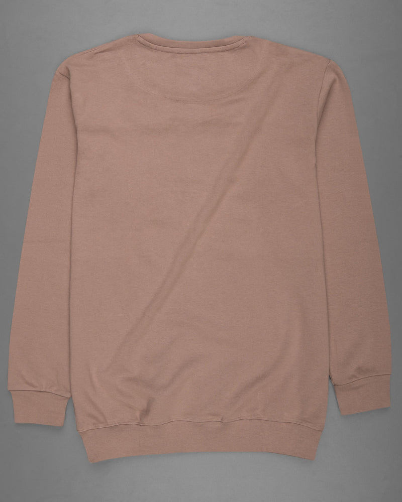 Sandrift Brown Full Sleeve Premium Cotton Jersey Sweatshirt TS515-S, TS515-M, TS515-L, TS515-XL, TS515-XXL