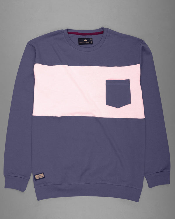 Pale Pink and Mulled Wine Super Soft Premium Jersey Sweatshirt TS519-S, TS519-M, TS519-L, TS519-XL, TS519-XXL