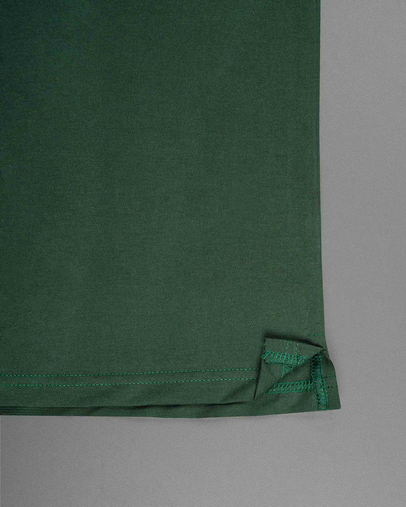 Iridium Green Super Soft Pique Polo Zipper T Shirt TS544-S, TS544-M, TS544-L, TS544-XL, TS544-XXL