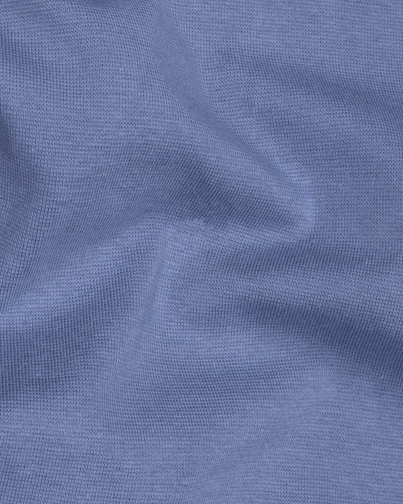 Tradewind Blue Pique Premium Cotton Polo