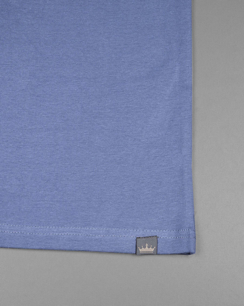 Tradewind Blue Pique Premium Cotton Polo