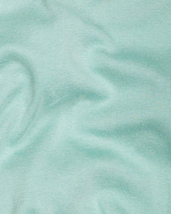 Cyan Opaque Pique Premium Cotton Polo