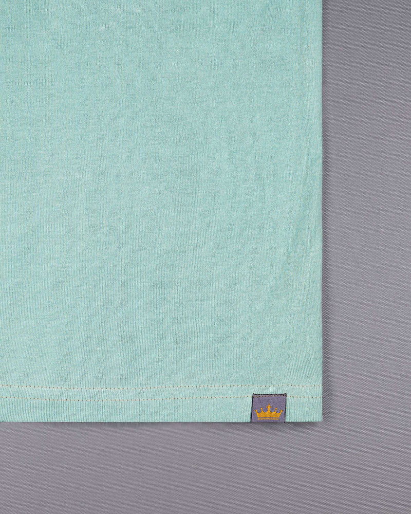 Cyan Opaque Pique Premium Cotton Polo