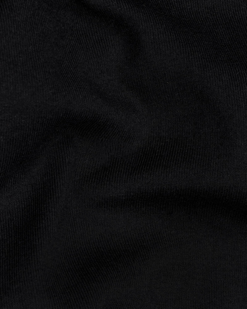 Cinder Black Pique Premium Cotton Polo