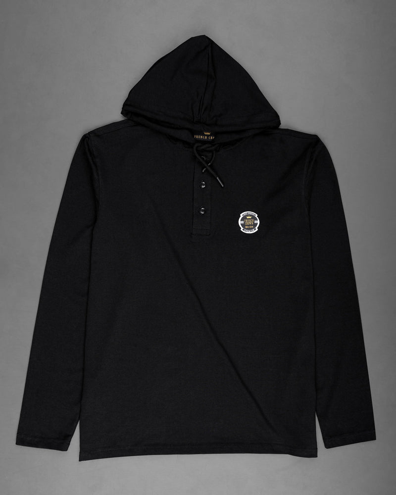 Jade Black Lightweight Hoodie