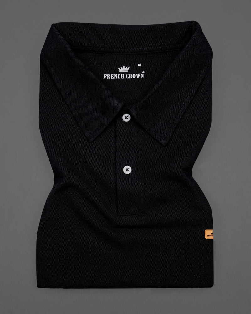 Jade Black Super Soft Organic Pique Polo TS603-S, TS603-M, TS603-L, TS603-XL, TS603-XXL, TS603-3XL, TS603-4XL