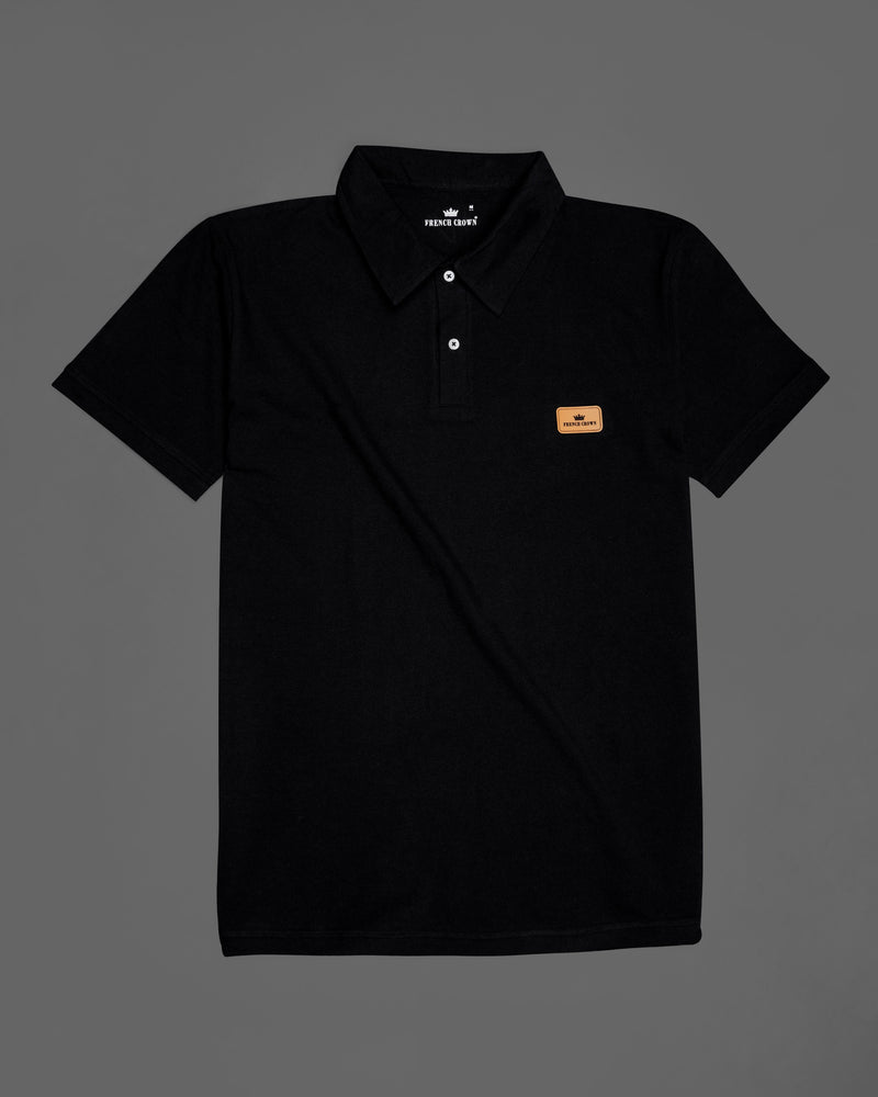 Jade Black Super Soft Organic Pique Polo TS603-S, TS603-M, TS603-L, TS603-XL, TS603-XXL, TS603-3XL, TS603-4XL