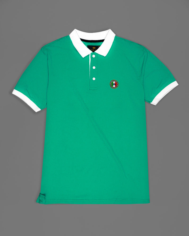 Teal Green Super Soft Organic Pique Polo TS614-S, TS614-M, TS614-L, TS614-XL, TS614-XXL, TS614-3XL, TS614-4XL