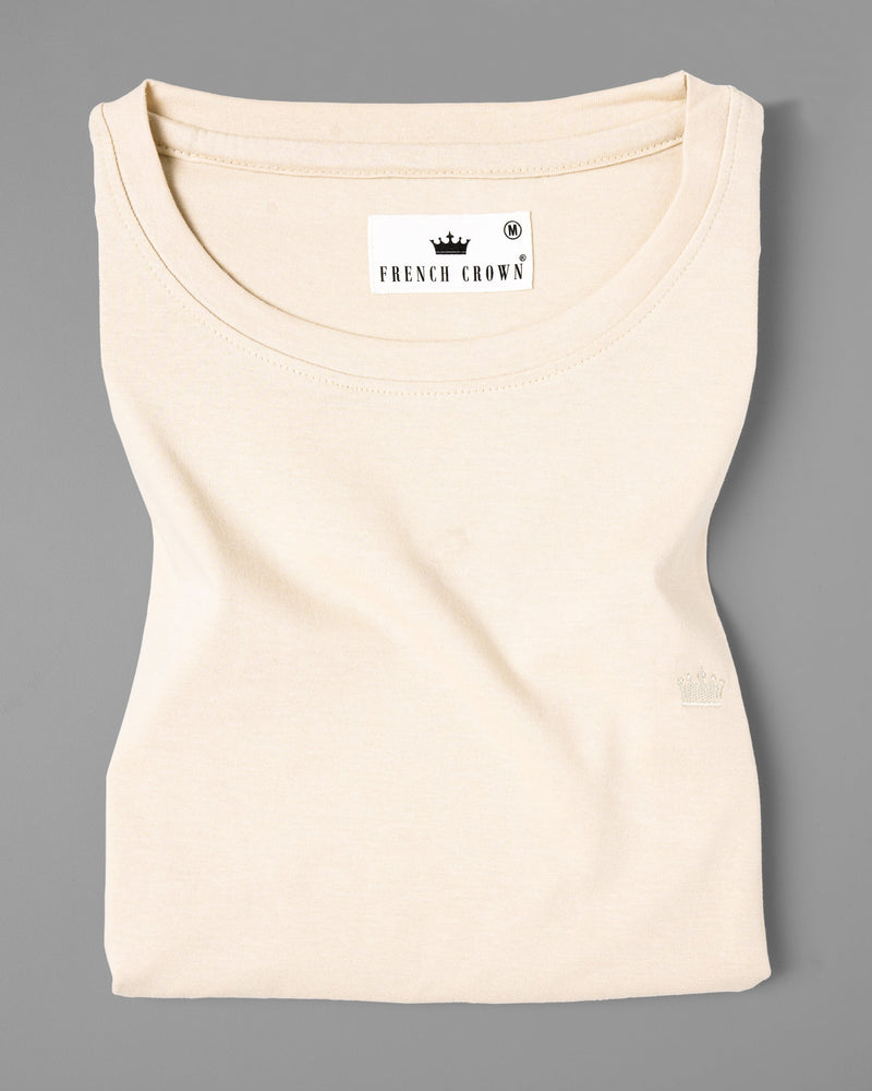 Beige Super Soft Premium Organic Cotton T-shirt