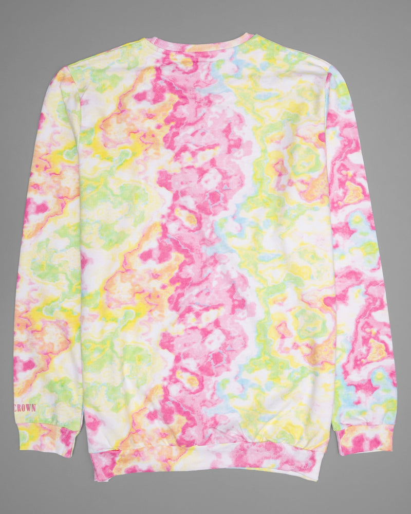 Colourful Tie Dye Print Super Soft Premium Cotton Full Sleeve Sweatshirt