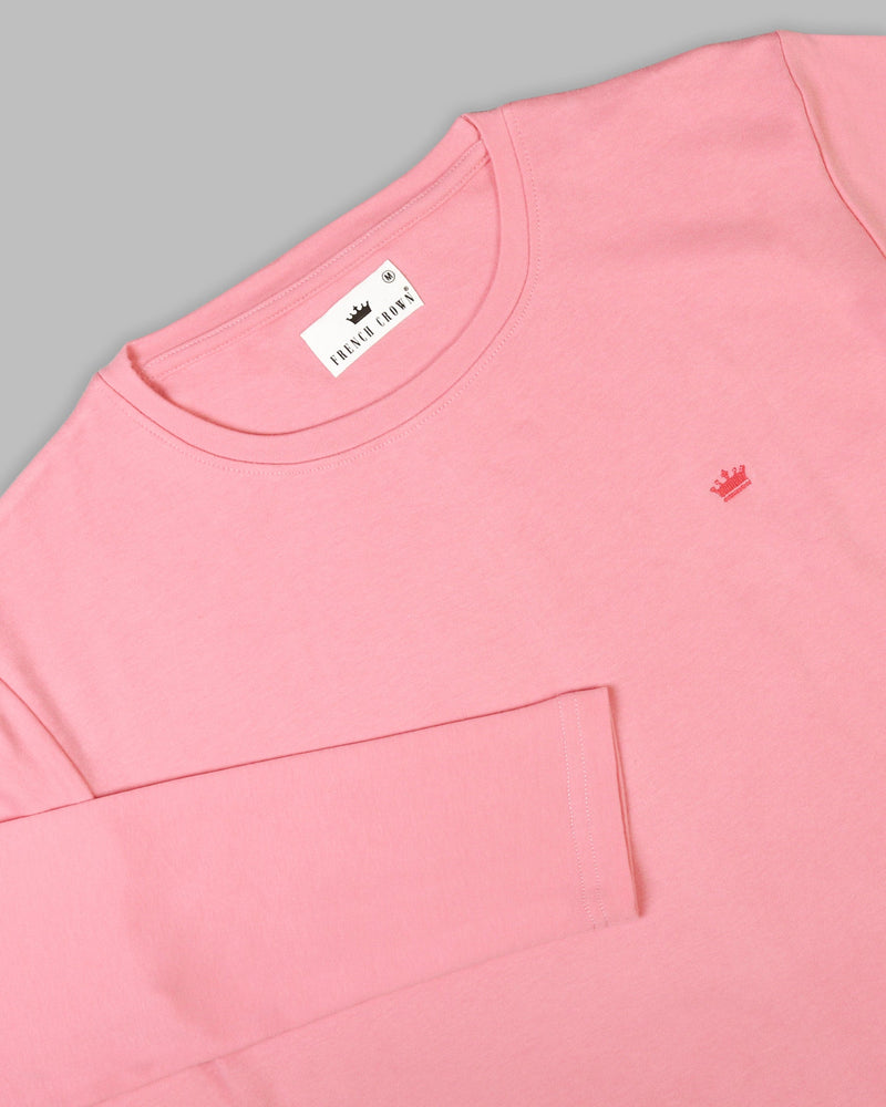 Punch Pink Full-Sleeve Super soft Organic Cotton Jersey T-shirt TS117-M, TS117-L, TS117-XL, TS117-XXL, TS117-S