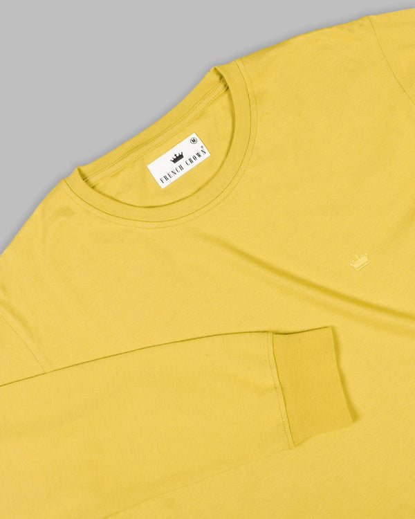 Corn yellow Super Soft Premium Cotton Full Sleeve Organic Cotton Brushed Sweatshirt TS169-XL, TS169-XXL, TS169-S, TS169-M, TS169-L