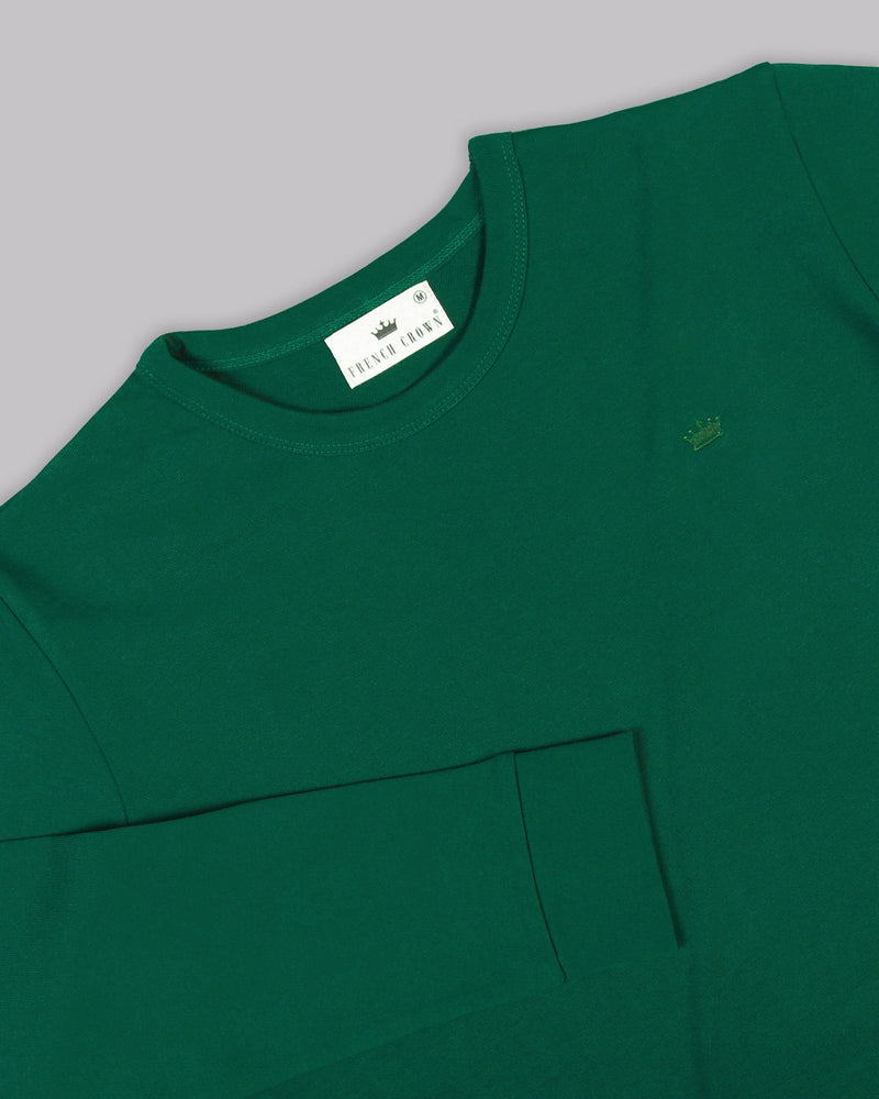 British Racing Green Super Soft Premium Cotton Full Sleeve Organic Cotton Brushed Sweatshirt TS200-S, TS200-M, TS200-XXL, TS200-L, TS200-XL