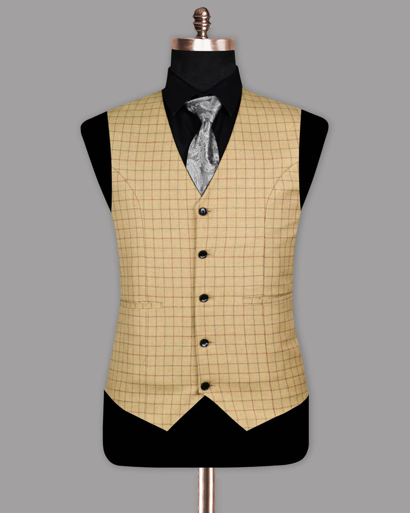 Manhattan Windowpane plaid Waistcoat V1116-48, V1116-54, V1116-58, V1116-60, V1116-36, V1116-38, V1116-40, V1116-42, V1116-44, V1116-46, V1116-50, V1116-52, V1116-56