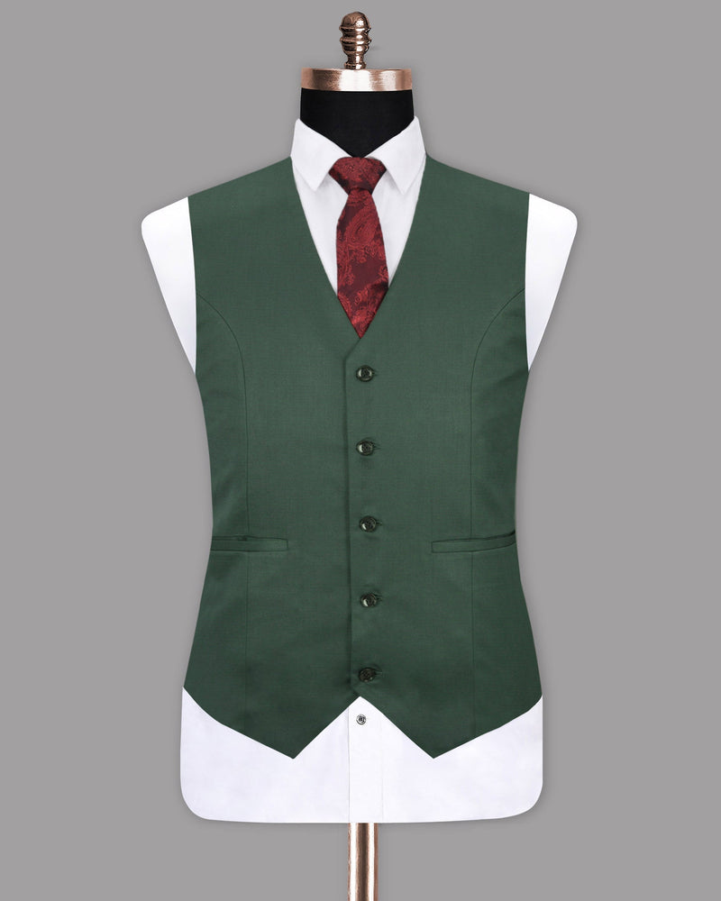 Outer Space Green Wool Rich Waistcoat V1139-36, V1139-48, V1139-50, V1139-52, V1139-56, V1139-38, V1139-46, V1139-44, V1139-40, V1139-42, V1139-54, V1139-58, V1139-60