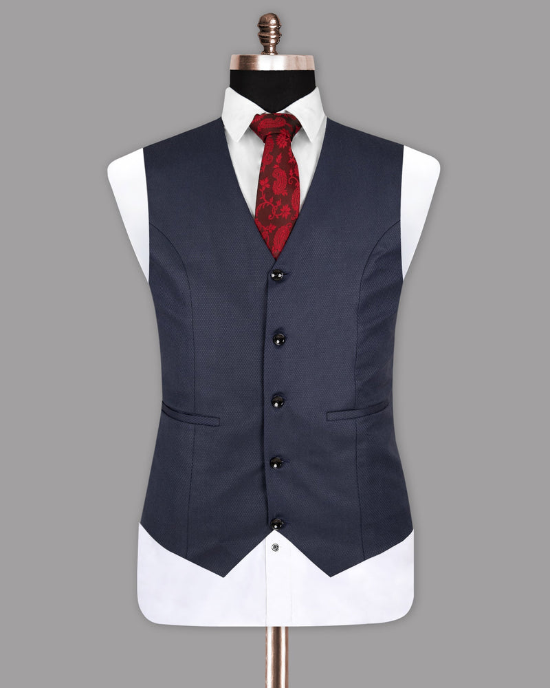 Royal Blue Wool-rich Waistcoat V1141-38, V1141-46, V1141-48, V1141-54, V1141-56, V1141-36, V1141-50, V1141-42, V1141-60, V1141-40, V1141-44, V1141-58, V1141-52