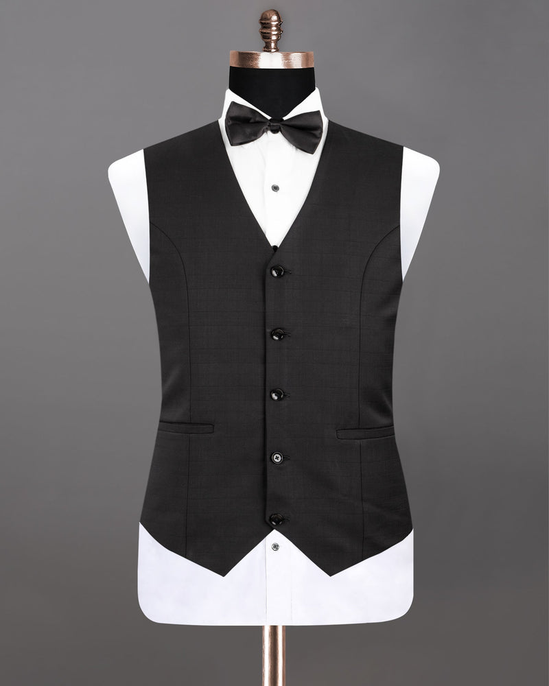 Zeus Black Subtle Plaid Woolrich Waistcoat V1220-40, V1220-44, V1220-38, V1220-50, V1220-54, V1220-56, V1220-58, V1220-48, V1220-36, V1220-42, V1220-52, V1220-60, V1220-46