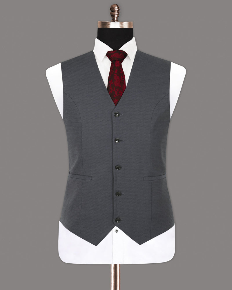 Outer Space Blue Wool Rich Waistcoat V1257-58, V1257-60, V1257-36, V1257-42, V1257-44, V1257-48, V1257-50, V1257-52, V1257-56, V1257-38, V1257-40, V1257-46, V1257-54