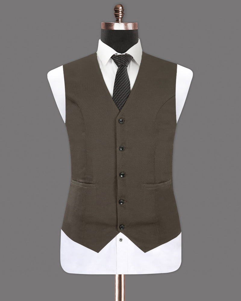 Emperor Brown Premium Cotton Waistcoat V1259-36, V1259-38, V1259-40, V1259-42, V1259-44, V1259-46, V1259-48, V1259-50, V1259-52, V1259-54, V1259-56, V1259-58, V1259-60