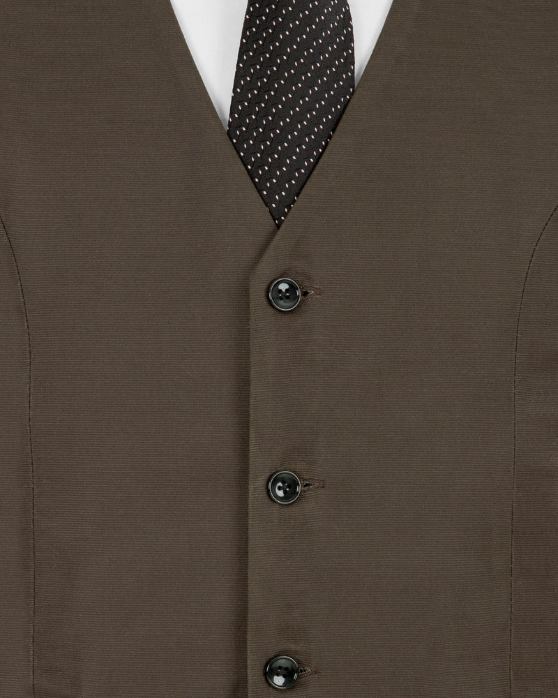 Emperor Brown Premium Cotton Waistcoat