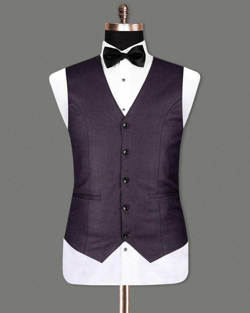 Martinique Violet Subtle Checked Woolrich Waistcoat V1274-36, V1274-50, V1274-54, V1274-56, V1274-58, V1274-60, V1274-38, V1274-40, V1274-42, V1274-44, V1274-46, V1274-48, V1274-52