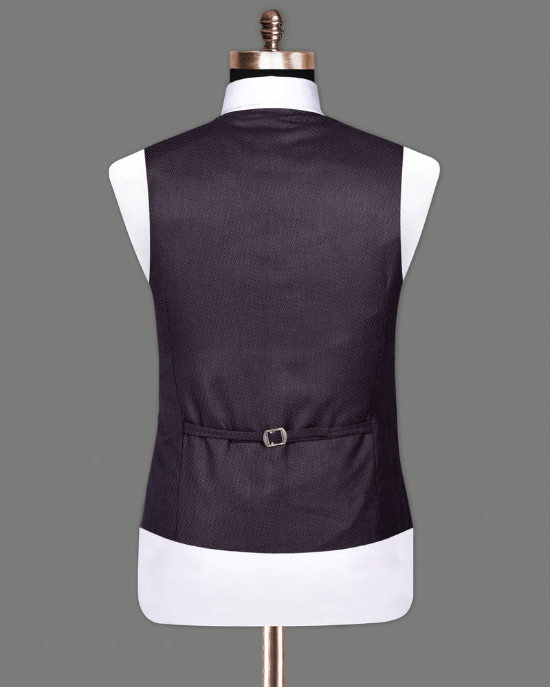 Martinique Violet Subtle Checked Woolrich Waistcoat