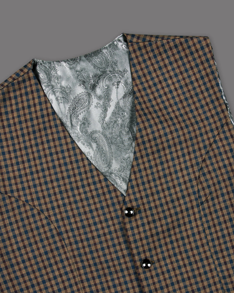 Givry and Blumine Gingham Woolrich Waistcoat