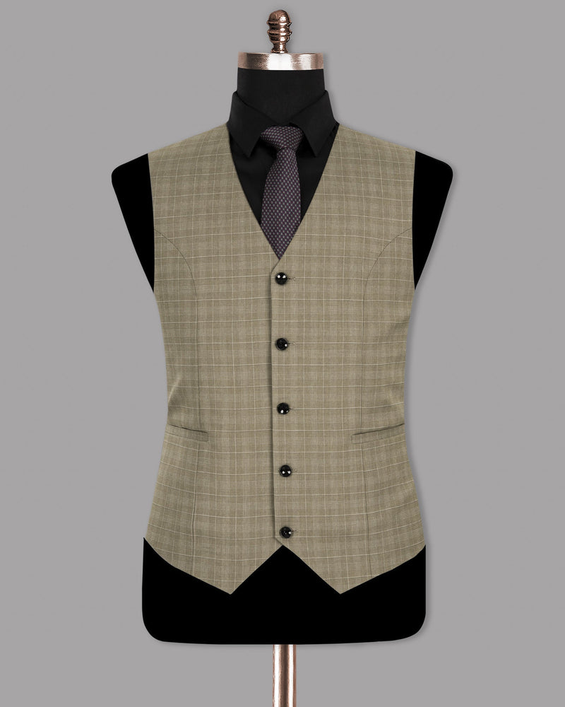 Arrowtown Brown Plaid Waistcoat V1285-36, V1285-38, V1285-40, V1285-42, V1285-44, V1285-46, V1285-48, V1285-50, V1285-52, V1285-54, V1285-56, V1285-58, V1285-60