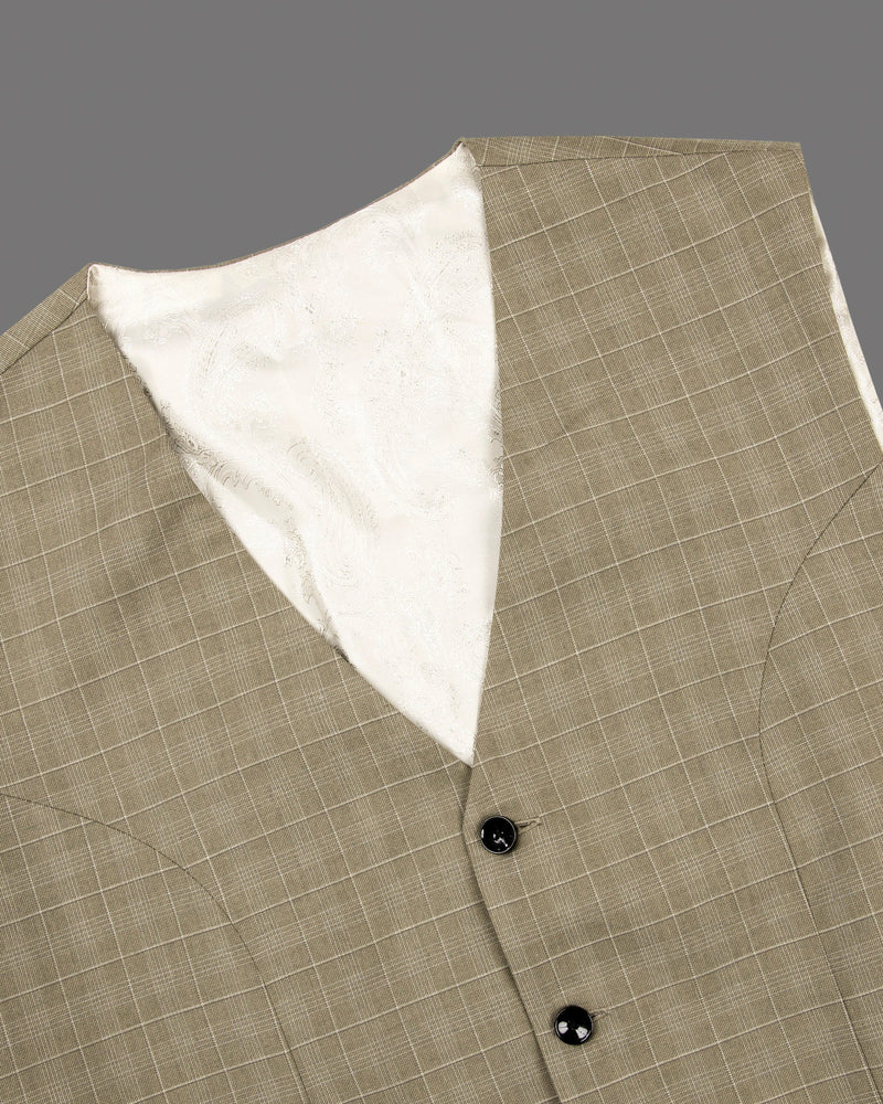 Arrowtown Brown Plaid Waistcoat