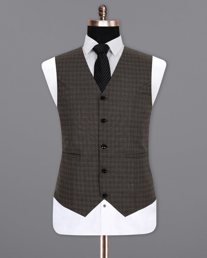 Birch Brown   Wool Rich Waistcoat