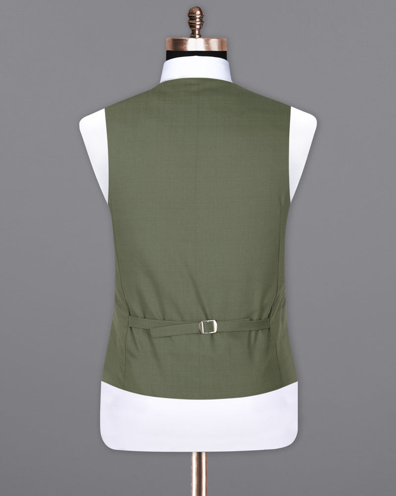 Finch Green Wool Rich  Waistcoat