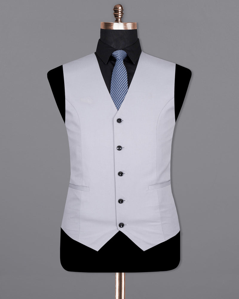 Ghost Gray Wool Rich Waistcoat V1405-36, V1405-38, V1405-40, V1405-42, V1405-44, V1405-46, V1405-48, V1405-50, V1405-52, V1405-54, V1405-56, V1405-58, V1405-60