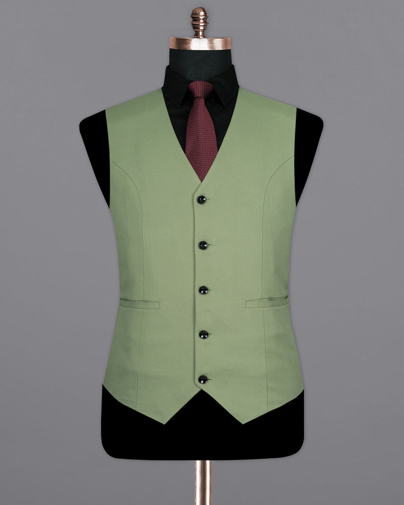 Camouflage Green Wool rich Waistcoat V1437-36, V1437-38, V1437-40, V1437-42, V1437-44, V1437-46, V1437-48, V1437-50, V1437-52, V1437-54, V1437-56, V1437-58, V1437-60