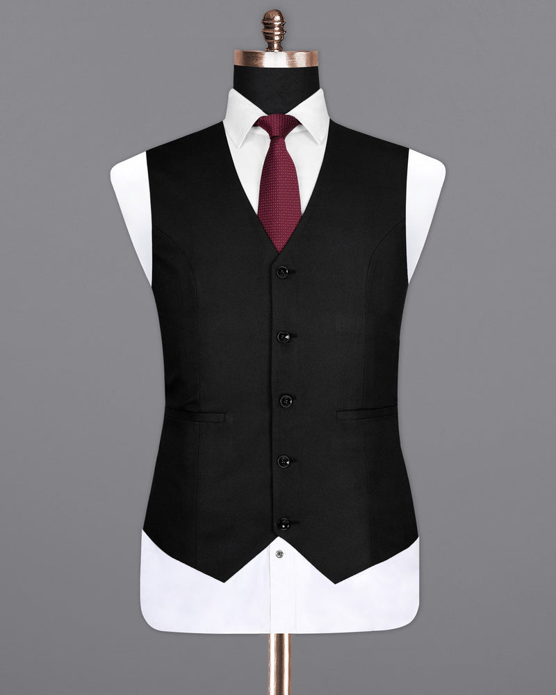 Jade Black Diamond textured Wool Rich Waistcoat V1456-36, V1456-38, V1456-40, V1456-42, V1456-44, V1456-46, V1456-48, V1456-50, V1456-52, V1456-54, V1456-56, V1456-58, V1456-60