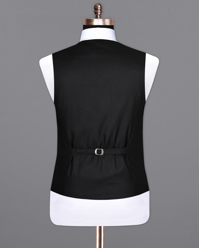 Jade Black Diamond textured Wool Rich Waistcoat V1456-36, V1456-38, V1456-40, V1456-42, V1456-44, V1456-46, V1456-48, V1456-50, V1456-52, V1456-54, V1456-56, V1456-58, V1456-60