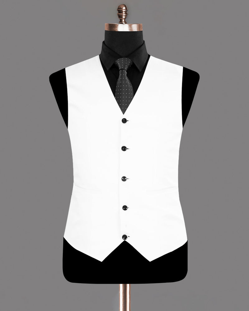 Bright White Waistcoat